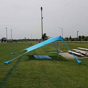 Carpa <span class=keywords><strong>de</strong></span> Playa para Acampar al Aire Libre <span class=keywords><strong>de</strong></span> Una Sola Capa con Toldo, Tela <span class=keywords><strong>de</strong></span> PVC, Impermeable para las Cuatro Estaciones, Protección UV, Disponible en Stock - Product Image 2