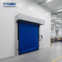 Porte à enroulement rapide automatique isolée pour usine alimentaire