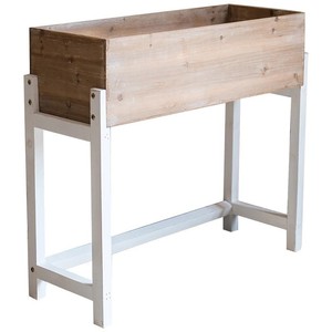 Multi Tiered Solid Wood Plant Stand Natural Color Indoor Outdoor Balcony Floor Standing <b>Stepped</b> Planter For Flower Green Plant - Product Image 5