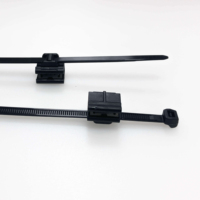 Attaches de fixation de câbles en gros, 2 pièces, à clipser sur les bords, pour panneaux de 1 à 3 mm, à denture extérieure, diamètre du faisceau 4-50 mm