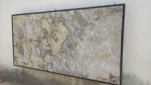 S <b>White</b> Slate Stone Veneer Wall Cladding <b>Panels</b> Textured Finish Natural Surface Eco-Friendly Durable Interior Kitchen Park - Product Image 4