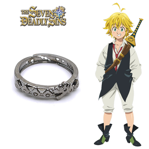 Anime The Seven Deadly Sins Ring Meliodas Dragon Sin Of Wrath anelli Cosplay per donna uomo - Product Image 1