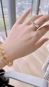 Thai retro fashion mewah kelas atas berlian populer s925 cincin wanita dapat disesuaikan cincin perhiasan produsen penjualan langsung