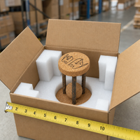 Juguete para Gatos de Corcho con Forma de Reloj de Arena, Juguete Interactivo de Madera Natural con Bola de Rompecabezas para Gatos de Interior
