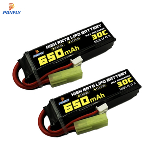 PONFLY 3S 11.1V 30C 650mAh Airsoft Lipo batteria Stick con Mini connettore Tamiya per giocattolo Airsoft - Product Image 5