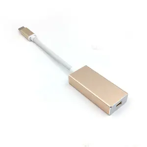 Kabel adaptor HDTV 4K 3.1 p perempuan DP ke Mini USB 1080 Tipe C ke port Mini