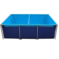 Bâche imperméable de tissu de tente de PVC de bâche de preuve de l'eau de réservoir d'étang de poissons de polyester