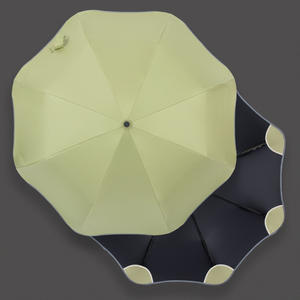 <span class=keywords><strong>Parapluie</strong></span> automatique à trois plis tendance avec coins arrondis de sécurité, sans pointes, protection UV, nouveau design - Product Image 3