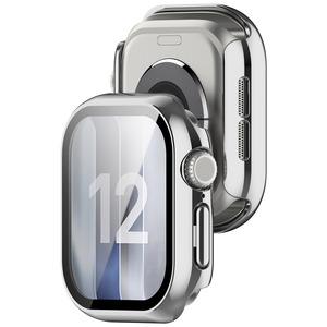 Funda para Reloj <span class=keywords><strong>Apple</strong></span> Watch Series <span class=keywords><strong>S12</strong></span> de 43 mm y 47 mm, Carcasa Protectora Completa de PC con Protector de Pantalla de Vidrio Templado - Product Image 4
