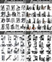 Ensemble complet de machines commerciales pour l'entraînement musculaire de la poitrine, des extensions dorsales hautes et basses, équipement de musculation
