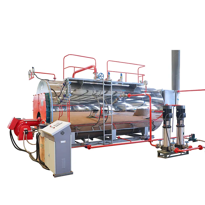 Best Selling fired Oil Gas Hydrogen 1 Ton / Hr fired Oil Gas Hydrogen Steam BoilerWith Water Treatment Systems Product On Alibab