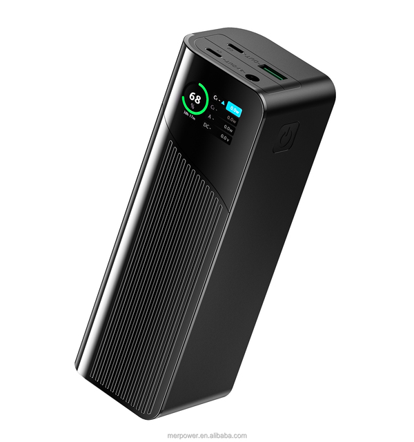 New Arrival Super Fast Charging USB C PD 100W 140W 27000mAh Laptop Power Bank with OLED Smart Display Screen Waterproof
