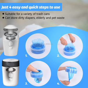 <span class=keywords><strong>Poubelle</strong></span> <span class=keywords><strong>à</strong></span> couches pour bébé en plastique PP190A avec <span class=keywords><strong>poubelle</strong></span> sanitaire et sacs <span class=keywords><strong>poubelle</strong></span>, fournitures pour bébé, bac <span class=keywords><strong>à</strong></span> couches, recharge de doublure - Product Image 6