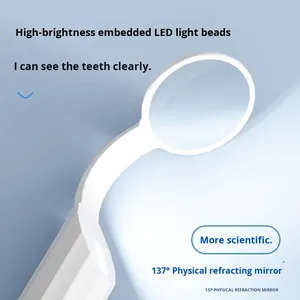 Specchio Orale LED Antiappannamento in Microcristallo, Endoscopio Dentale, Specchietto per Denti, Strumento di Ispezione Illuminato per Dentisti e Uso Domestico, Classe I - Product Image 4