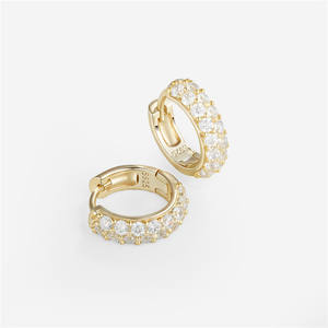 Orecchini a Perno SPJ in Argento Sterling 925 Placcato Oro 14K, Design Originale di Lusso, Estetica Minimalista, Gioielli all'Ingrosso - Product Image 4