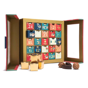 Wholesale Luxury Christmas 12 24 Day Cardboard Drawer Gift Chocolate Packaging Custom <strong>Advent</strong> <strong>Calendar</strong> <strong>Box</strong> - Product Image 1