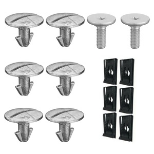 Own Brand Engine Metal Bolt Guard Plate And Mudguard Clips <b>Set</b> With <b>Screw</b> And Washer For Replace Repair Auto Fastener - Product Image 1