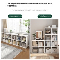 Étagère à livres pour enfants en bois, design moderne et simple, avec rangement, grille, armoire basse, 4 étagères, salon