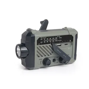 Portable Emergency Hand Powered Radio With 2000mAh Rechargeable Power Bank