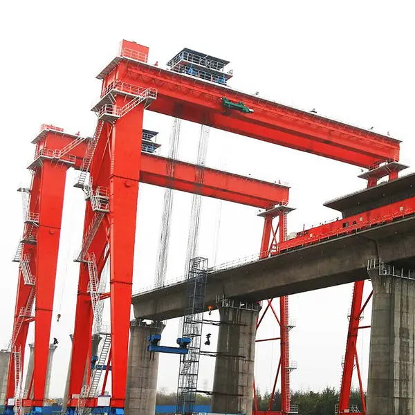 100 T 150 T 200 T Dubbele Balk Brug Rail Mobiel Met Elektro Scheepswerf Portaalkraan