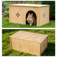 En stock : Cabane en bois pour lapin, habitat décoratif pour animaux de compagnie, jouet pour lapin, cabane en bois détachable pour lapin, cachette pour hamster
