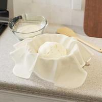 Lot de 6 Toiles de Coton Non Blanchies 20 x 20 Pouces, Tissu Réutilisable Ourlé pour Cuisson, Pressage de Jus et Fabrication de Fromage