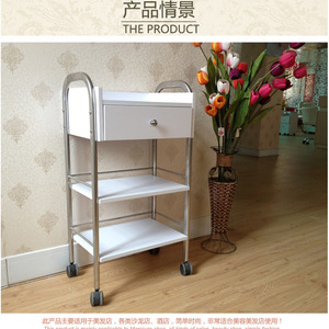 รถเข็นอเนกประสงค์ Dongpin ขนาด 45x34x86 ซม. พร้อมลิ้นชัก รถเข็นเก็บของสำหรับร้านเสริมสวย - Product Image 3