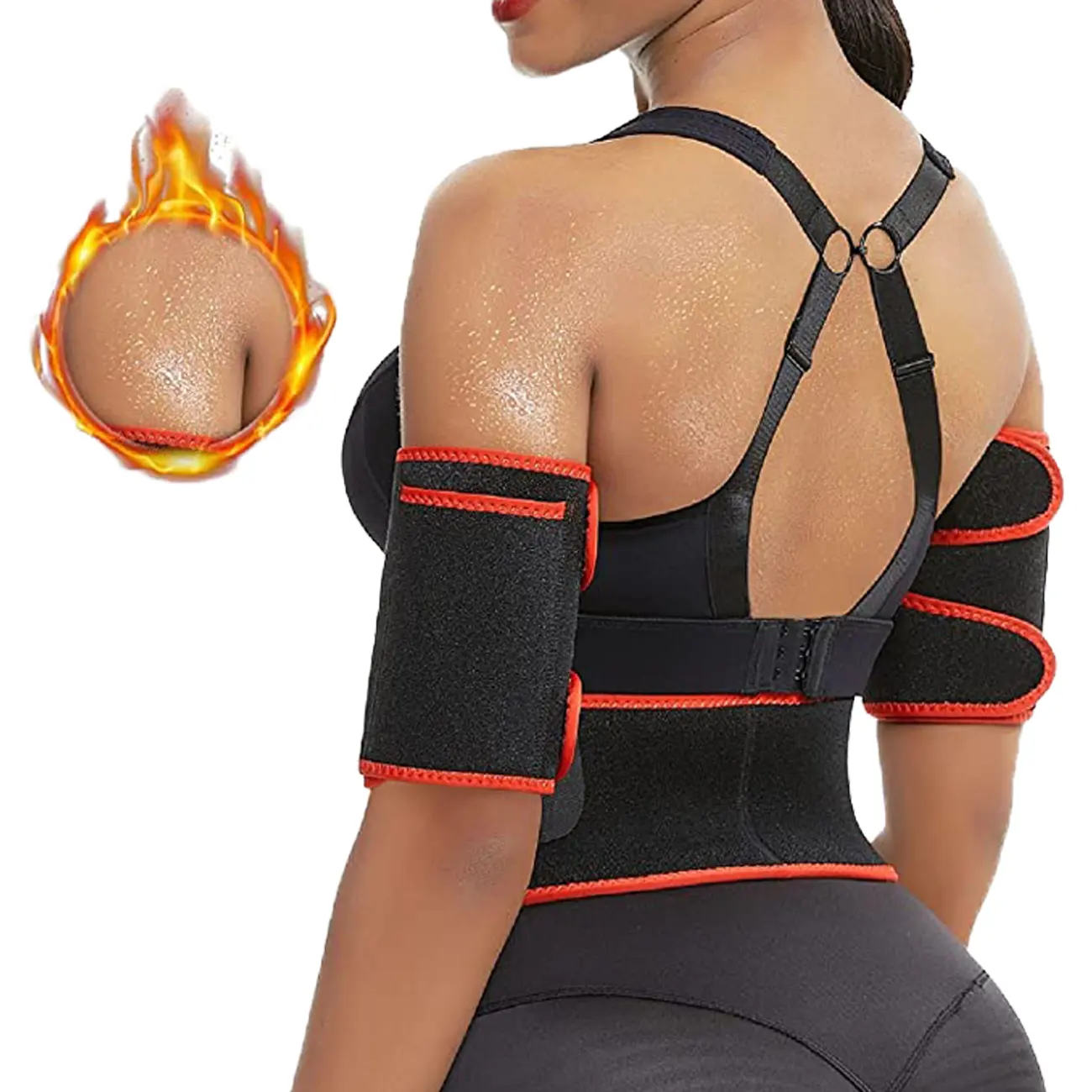Custom Adjustable Elbow Brace Slimming Gripster Elastic Arm Strength Trainer Body Shaper For Women