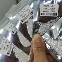 Güvenilir Fabrika'nın Beyaz Mozanit Elmas Gevşek Taşları 6.5mm 8mm Mükemmel Kesim VVS Uluslararası Ücretsiz Sertifikalı Isıl İşlem Görmüş