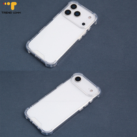 Coque de téléphone transparente anti-chute 2026 avec protection renforcée aux quatre coins pour professionnels, compatible iPhone 17 16 15 14 13 Pro Max