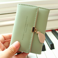 Dompet PU Multifungsi Anti Air Motif Daun, Tempat Kartu & Uang Koin, Cocok untuk Aktivitas Luar Ruangan, Laris Terjual