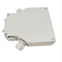 2 4 6 8 12 Ports DIN Rail Patch Panel FTTH FTTX Boîte de distribution de fibre métallique Boîte à bornes à fibre optique 6 Ports Duplexer