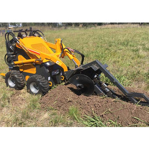 Mini <span class=keywords><strong>Dozer</strong></span> Blade Compact Tracked Stand-On Mini Skid Steer Loader untuk Dijual - Product Image 5