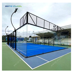 SSTD <span class=keywords><strong>Padel</strong></span> Super Panoramique Vue Complète Luxe Extérieur Intérieur Tennis Paddle Courts Cancha De <span class=keywords><strong>Padel</strong></span> Chine <span class=keywords><strong>Padel</strong></span> Court - Product Image 1