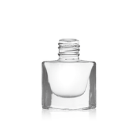 DH16 carré verre vernis à ongles bouteilles 4.5ml capacité gel/sablage Surface estampage à chaud bouchon à vis vide PP emballage diffuseur