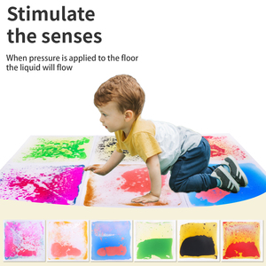 ABS quadrati sensoriali tappetini per bambini visive sensoriali piastrelle pavimento liquido tappetino per la scuola materna migliora lo sviluppo sensoriale - Product Image 4