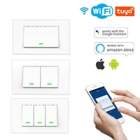 Lámpara de Pared Inteligente CE de Tailandia y Corea del Sur, Control Remoto Móvil por Wifi, Interruptor Inteligente, Interruptor de Luz Inteligente para Alexa y Google