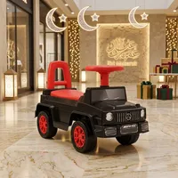 Mobil Dorong Anak 3-in-1 Mewah dengan Pegangan Dorong dan Pelindung yang Dapat Dilepas, Kereta Dorong Balita dengan Musik & Lampu, Kotak Hadiah Premium