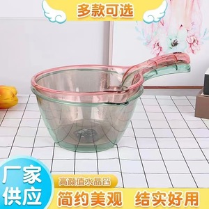 Cucharas de plástico para agua, suministro de supermercado, uso doméstico, sencillas, resistentes y hermosas, cucharas de cristal, para tiendas de 2 yuanes - Product Image 5