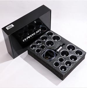 Kunststoff 16.12.18/20/22/32 Home Vakuum Schröpf maschine Moxibustion Gesundheit Feuer Schröpfen Therapie <span class=keywords><strong>Massage</strong></span> gerät Set Großhandel Custom LOGO - Product Image 2