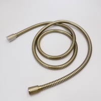 Fabricant de tuyau de douche haute pression de 150cm, rallonge en métal, tuyau flexible en acier inoxydable, métal doré