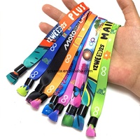 Bracelets en tissu personnalisés pour festivals de musique, bracelets écologiques, bracelets de festival, bracelets en tissu tissé