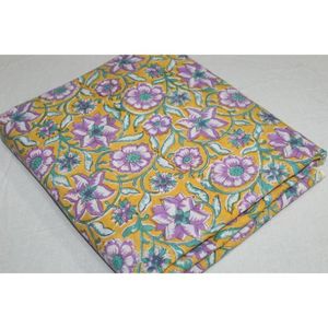 Hermosa Tela Estampada a Mano de Jaipur, Proveedores de Tela 100% Algodón, Tela Suave Natural Estampada a Mano por Metro - Product Image 3