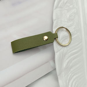 Llaveros de Cuero PU con Anillo Dorado, Correa de Cuero Casual, Llavero de Muñeca para Regalo Promocional - Product Image 5