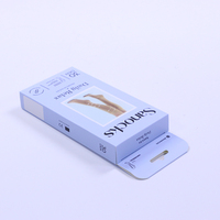 Boîte d'emballage pliable personnalisée en carton coloré pour chaussettes de sport anti-déchirure avec fenêtre