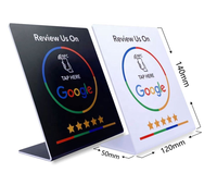 Base NFC con Pantalla Táctil Personalizada con Código QR y Logotipo para Redes Sociales: Facebook, Instagram, WhatsApp, Reseñas de Google