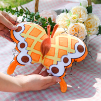 Coussin en peluche papillon personnalisé, coussin de dessin animé unique pour la décoration de la maison et de la voiture