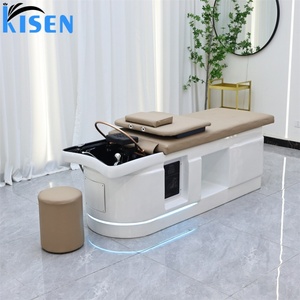 เตียงสระผมแบบหนักพิเศษ Kisen พร้อมอุปกรณ์สปาหัว เตียงนวดทนทาน พร้อมไฟ LED บำบัดด้วยแสงและไอน้ำ ฟังก์ชั่นเตียงแบบปรับแต่งได้ - Product Image 2
