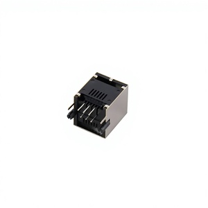 Prise téléphonique verticale blindée <span class=keywords><strong>RJ45</strong></span>-5521-6P6C <span class=keywords><strong>RJ11</strong></span> 1x1 180° °   Connecteur traversant <span class=keywords><strong>RJ45</strong></span>-5521 - Product Image 4