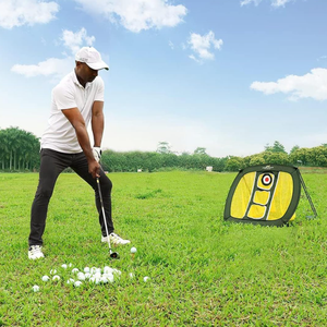 Meilleures ventes : Filet de golf portable en nylon pour le chipping, avec accessoires en caoutchouc, équipement d'entraînement sportif, filet de but de golf et sac de transport - Product Image 5